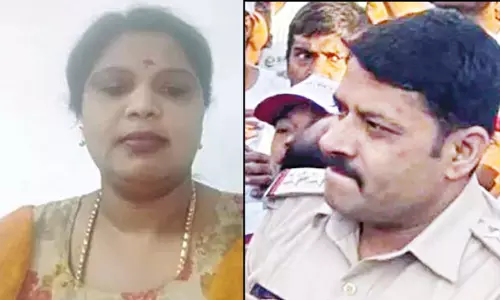 ரத்தத்தால் கடிதம்... தொடர் குறுந்தகவல்... போலீஸ் இன்ஸ்பெக்டருக்கு காதல் தொல்லை கொடுத்த காங்கிரஸ் பெண் பிரமுகர்