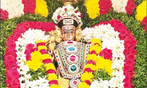 ஸ்ரீகாளஹஸ்தி சிவன் கோவில் மாடவீதிகளில் கோதாதேவி உலா ஸ்ரீகாளஹஸ்தி சிவன் கோவில் மாடவீதிகளில் கோதாதேவி உலா