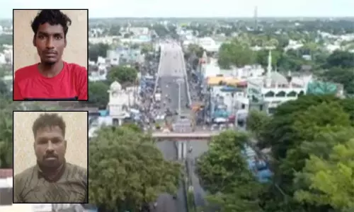 கடலூரில் சப்-இன்ஸ்பெக்டர் மனைவியிடம் செயின் பறிப்பு - 2 பேர் கைது