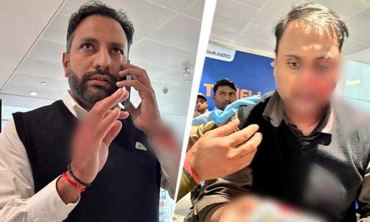 டெல்லி விமான நிலையத்தில் கைக்குழந்தையுடன் சென்ற பயணியை தாக்கிய ஏர் இந்தியா விமானி