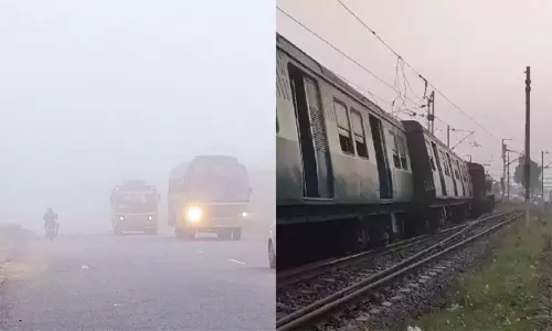 சென்னையில் கடும் பனிமூட்டம்: புறநகர் ரெயில்கள் தாமதமாக இயக்கம்