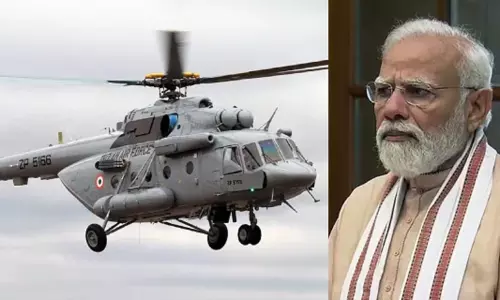 கடும் பனிமூட்டம்: தரையிறங்க முடியாமல் திரும்பிய பிரதமரின் ஹெலிகாப்டர்