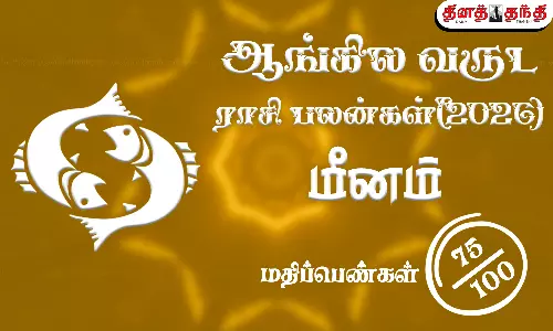 மீனம்: புத்தாண்டு ராசிபலன் 2026: இதனையறிந்து செயல்பட்டால் எந்த துறையிலும் நீங்கள் தான் டாப்..!