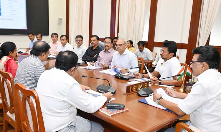 முத்திரை திட்டங்களின் முன்னேற்றம் குறித்து முதல்-அமைச்சர் தலைமையில் ஆய்வுக்கூட்டம்