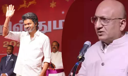 பெண்கள், குழந்தைகளுக்கு பாதுகாப்பான மாநிலம் தமிழ்நாடு-  விஜய் முன்னிலையில் ஆற்காடு நவாப் பேச்சு