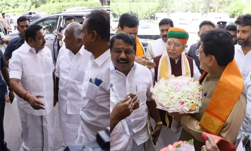 எடப்பாடி பழனிசாமியுடன் பியூஷ் கோயல் சந்திப்பு