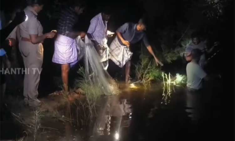 மதுபோதையில் மனைவியின் கையை வெட்டி குளத்தில் வீசிய கணவர் - நாகையில் பயங்கரம்