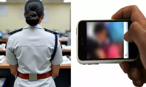 உயர் அதிகாரியுடன் கள்ளத்தொடர்பு: ஆபாச வீடியோக்களை பகிர்ந்த பெண் போலீஸ்  - பார்த்து அதிர்ச்சி அடைந்த கணவர்