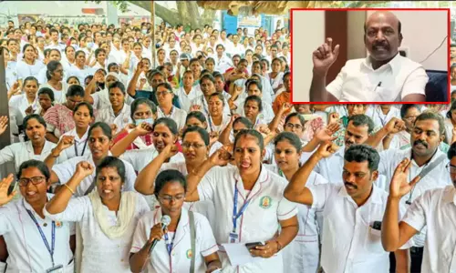 1,000 ஒப்பந்த செவிலியர்கள் முதற்கட்டமாக பணி நிரந்தரம் செய்யப்படுவார்கள்: அமைச்சர் மா. சுப்பிரமணியன் 1,000 ஒப்பந்த செவிலியர்கள் முதற்கட்டமாக பணி நிரந்தரம் செய்யப்படுவார்கள்: அமைச்சர் மா. சுப்பிரமணியன்