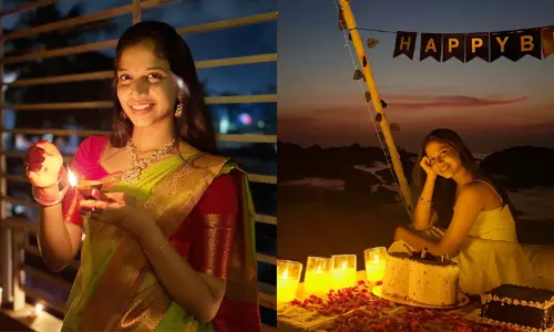 actress Sridevi Apalla celebrated her birthday on the Goa beach