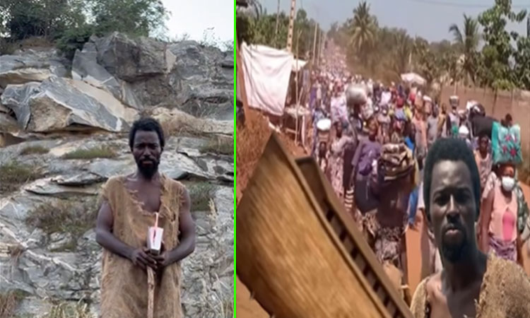 உலகம் இன்று அழியும்... தீர்க்கதரிசியை நோக்கி குடும்பத்துடன் ஓடிய மக்கள்; அடுத்து நடந்த சம்பவம்... வைரலான வீடியோ