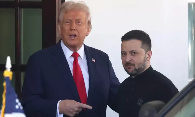 ரஷியா-உக்ரைன் போர் முடிவுக்கு வருமா..? டிரம்ப்-ஜெலன்ஸ்கி நாளை சந்திப்பு ரஷியா-உக்ரைன் போர் முடிவுக்கு வருமா..? டிரம்ப்-ஜெலன்ஸ்கி நாளை சந்திப்பு