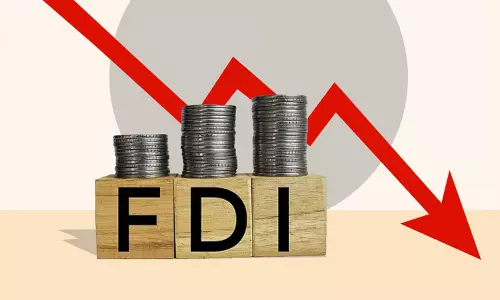 நிகர அன்னிய நேரடி முதலீடு தொடர்ந்து 3-வது மாதமாக வீழ்ச்சி