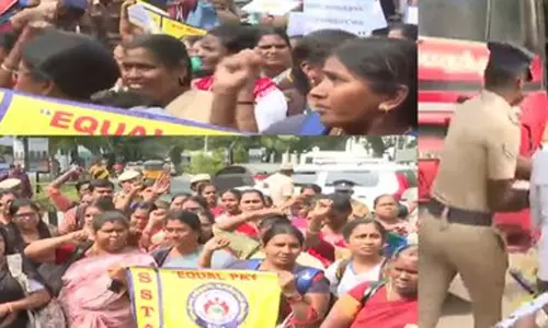 சென்னையில் போராட முயன்ற இடைநிலை ஆசிரியர்கள் கைது