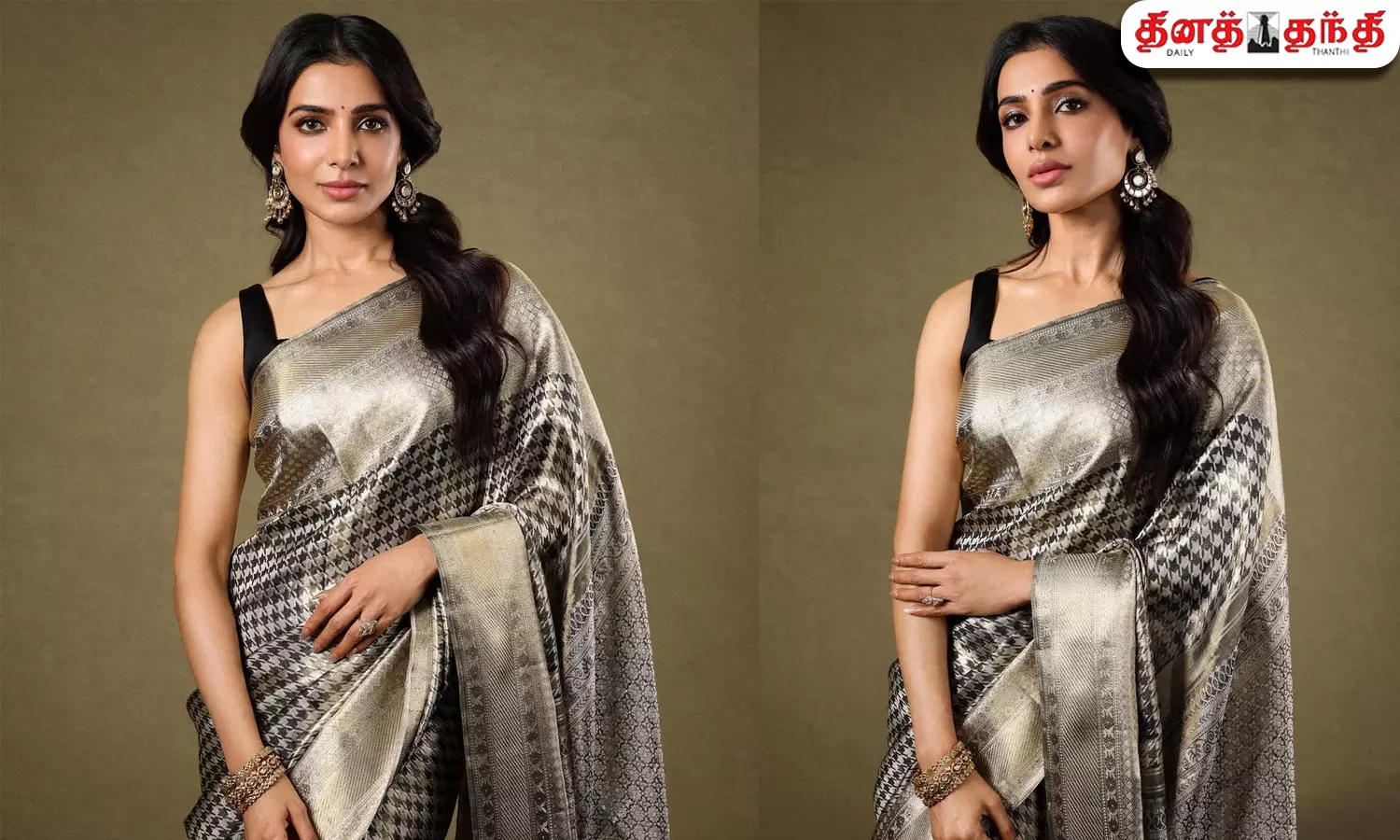 சேலையில் நடிகை சமந்தா!