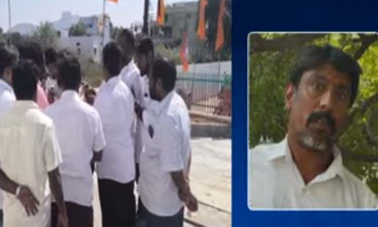 நயினார் நாகேந்திரனுக்கு வாங்கிய சால்வையை தீவைத்து எரிக்க முயன்ற பாஜக நிர்வாகி: கிருஷ்ணகிரியில் பரபரப்பு