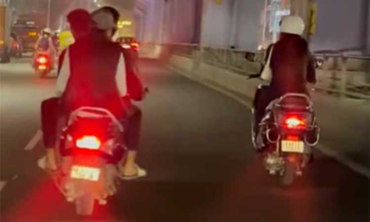 இருசக்கர வாகனத்தில் பெண்ணை துரத்திச் சென்று இளைஞர்கள் பாலியல் தொந்தரவு - பெங்களூருவில் அதிர்ச்சி