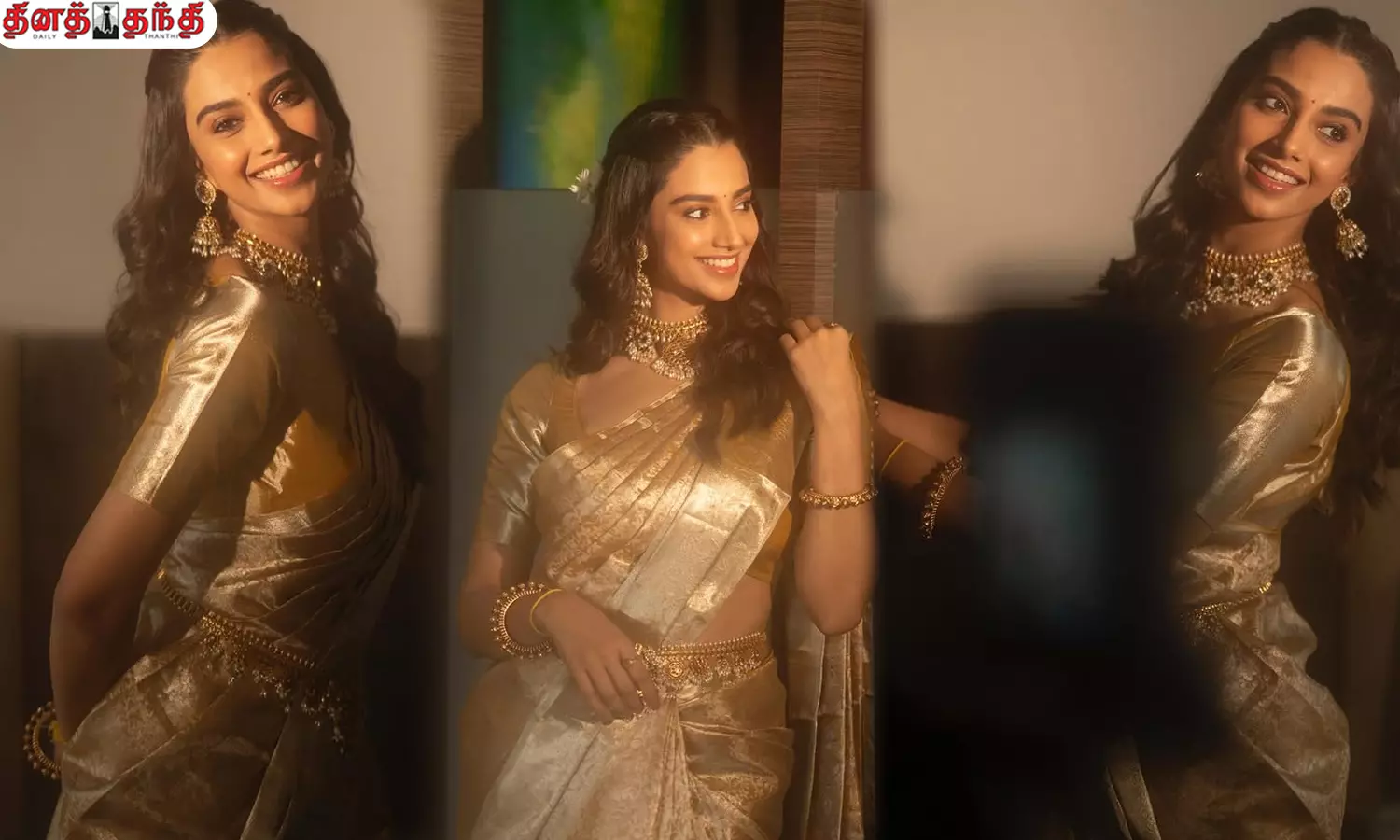 ஹோம்லி லுக்கில் நடிகை மீனாட்சி சவுத்ரி..!