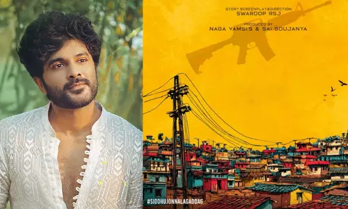 The poster of the new film starring Siddu as the hero is going viral