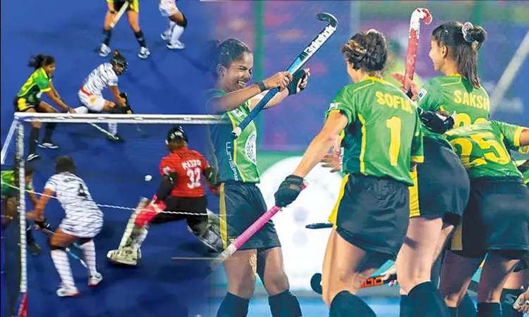 பெண்கள் ஆக்கி லீக்: ராஞ்சி ராயல்ஸ் அணி வெற்றி பெண்கள் ஆக்கி லீக்: ராஞ்சி ராயல்ஸ் அணி வெற்றி