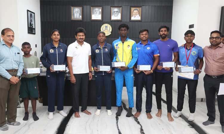 ரூ.48.76 கோடியில் விளையாட்டு உட்கட்டமைப்பு மேம்பாட்டு பணிகள் - உதயநிதி ஸ்டாலின் அடிக்கல் நாட்டினார்