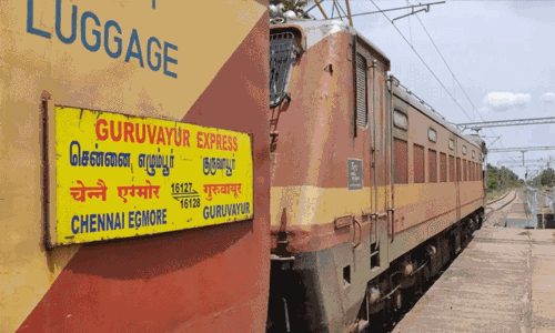 குருவாயூர் எக்ஸ்பிரஸ் ரெயில் சேவையில் மாற்றம்