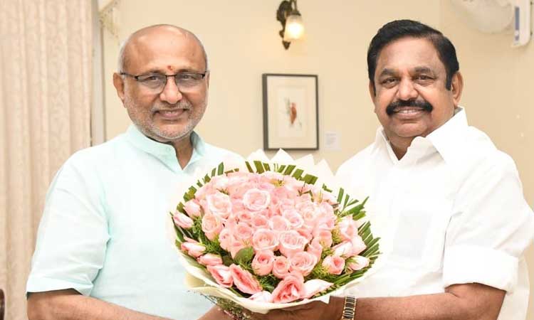 சி.பி.ராதாகிருஷ்ணனை சந்தித்த எடப்பாடி பழனிசாமி