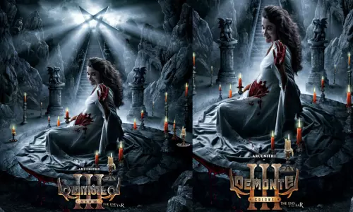 “டிமான்ட்டி காலனி 3” படத்தின் செகண்ட் லுக் போஸ்டர்  வெளியீடு