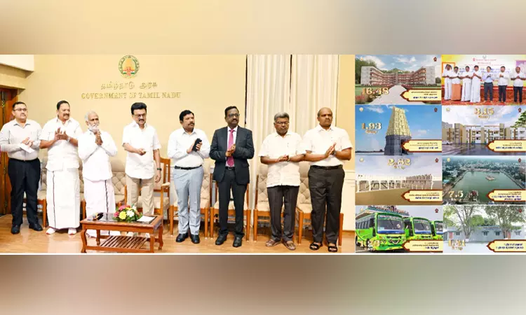 ரூ.109 கோடியில் அறநிலையத் துறையில் 19 புதிய திட்டப் பணிகள்- மு.க.ஸ்டாலின் அடிக்கல் நாட்டினார் ரூ.109 கோடியில் அறநிலையத் துறையில் 19 புதிய திட்டப் பணிகள்- மு.க.ஸ்டாலின் அடிக்கல் நாட்டினார்