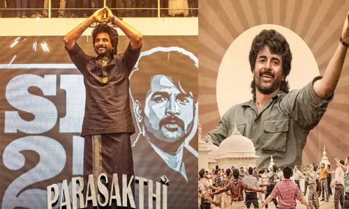 பராசக்தி இசை வெளியீட்டு விழா : சிவகார்த்திகேயனை பாராட்டிய  இயக்குநர்கள்