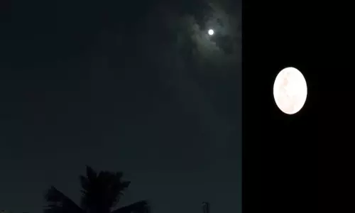 சென்னை உள்பட பல்வேறு நகரங்களில் தோன்றிய ஆண்டின் முதல் சூப்பர்மூன் நிகழ்வு