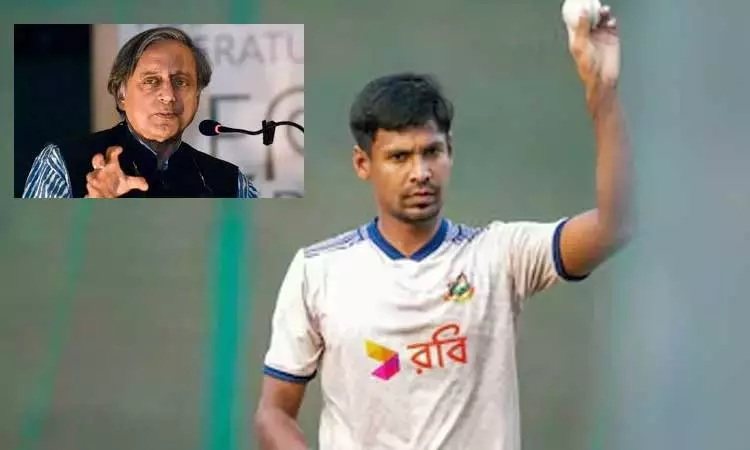 வங்காளதேச வீரர் முஸ்தபிசுர் ரகுமானை நீக்கியதற்கு சசி தரூர் கண்டனம் வங்காளதேச வீரர் முஸ்தபிசுர் ரகுமானை நீக்கியதற்கு சசி தரூர் கண்டனம்