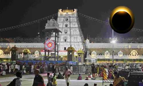 சந்திர கிரகணம்: மார்ச் 3-ந்தேதி திருப்பதி கோவிலில் 10½ மணி நேரம் நடை அடைப்பு