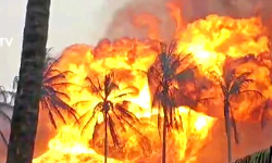 ஆந்திராவில் ஓஎன்ஜிசி எரிவாயு குழாயில் தீ விபத்து