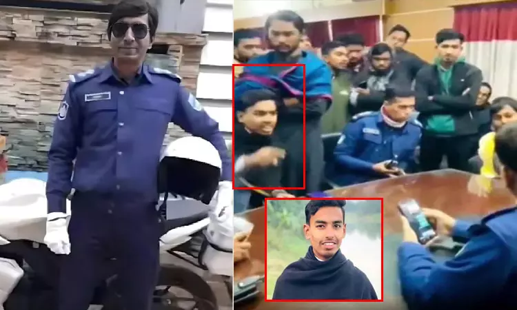 வங்காளதேசம்: இந்து காவல் அதிகாரியை உயிரோடு எரித்து கொன்ற மாணவர் தலைவர் கைது