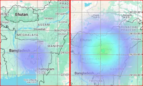 திரிபுரா, அசாமில் அடுத்தடுத்து நிலநடுக்கம் - மக்கள் அச்சம்