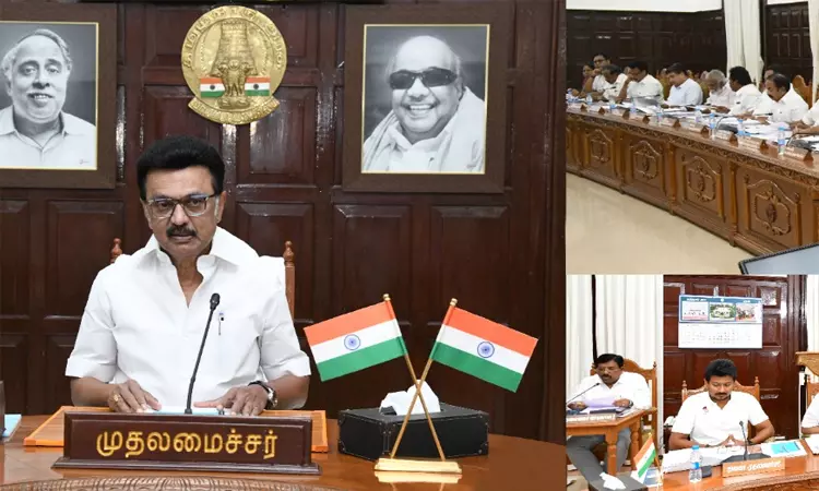 முதல்-அமைச்சர் மு.க.ஸ்டாலின் தலைமையிலான அமைச்சரவை கூட்டத்தில் ஓய்வூதிய திட்டத்திற்கு ஒப்புதல் முதல்-அமைச்சர் மு.க.ஸ்டாலின் தலைமையிலான அமைச்சரவை கூட்டத்தில் ஓய்வூதிய திட்டத்திற்கு ஒப்புதல்