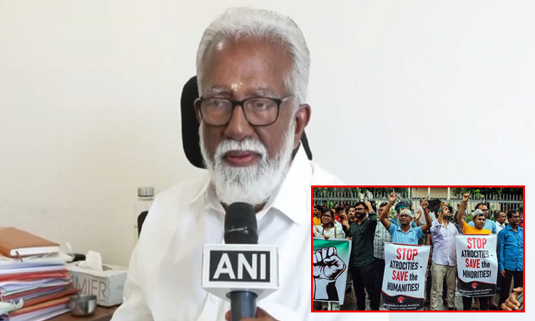 வங்காளதேச விவகாரத்தில் அமைதி ஏன்? காசாவுக்கு குரல் கொடுத்தவர்கள் எங்கே? காங்கிரசுக்கு கேரள பா.ஜ.க. கேள்வி