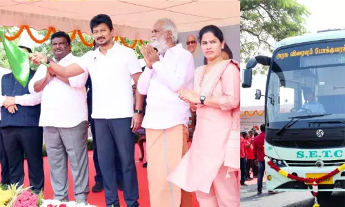 61 விரைவு பேருந்துகள் சேவையை தொடங்கி வைத்தார் உதயநிதி ஸ்டாலின்