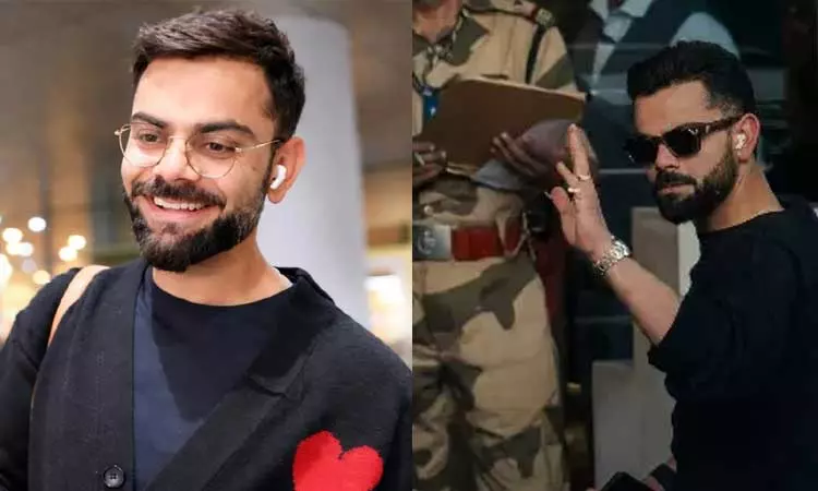 நியூசிலாந்துக்கு எதிரான தொடர்: மும்பை வந்த விராட் கோலி நியூசிலாந்துக்கு எதிரான தொடர்: மும்பை வந்த விராட் கோலி