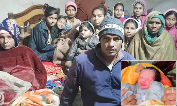 10 பெண் குழந்தைகளுக்கு பிறகு 11-வதாக ஆண் குழந்தை பெற்றெடுத்த தம்பதி - ஆசை நிறைவேறியதால் மகிழ்ச்சி