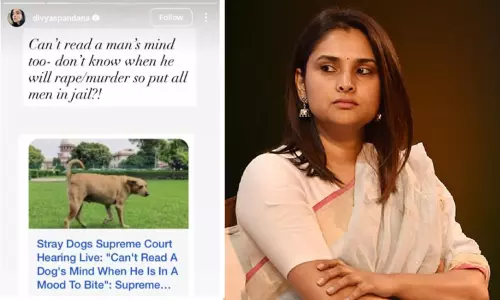 நாய்களை மட்டுமல்ல.. ஆண்களையும் சிறையில் அடைக்கலாமா..? - திவ்யா ஸ்பந்தனா