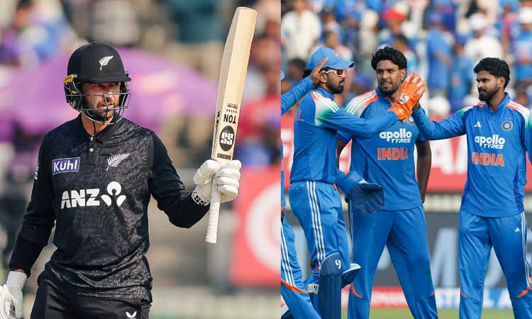 முதல் ஒருநாள் போட்டி: நியூசிலாந்து அணி 300 ரன்கள் குவிப்பு