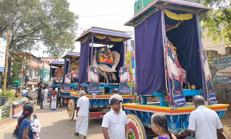 தேவகோட்டை நகர சிவன் கோவிலில் படியளக்கும் விழா தேவகோட்டை நகர சிவன் கோவிலில் படியளக்கும் விழா
