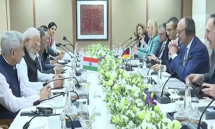 ஜெர்மன் அதிபருடன் பிரதமர் மோடி உயர்மட்ட அளவிலான ஆலோசனை