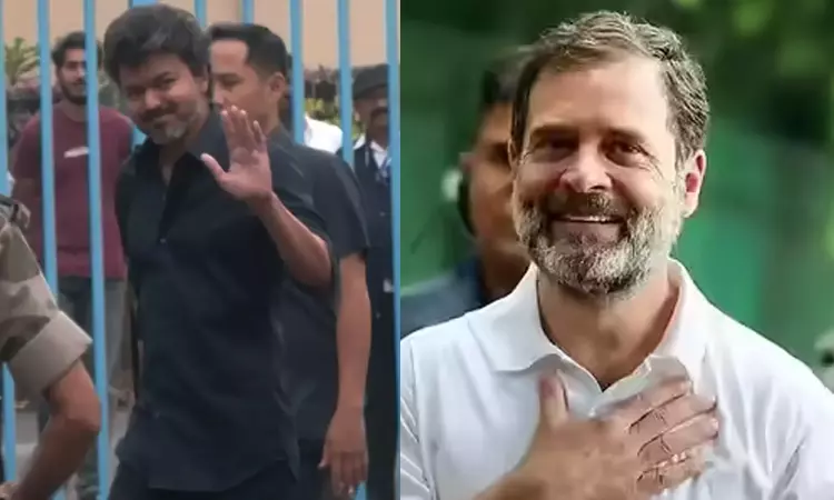 “தமிழ் கலாச்சாரத்தின் மீதான தாக்குதல்” - ஜனநாயகன் பட விவகாரத்தில் விஜய்க்கு ராகுல் காந்தி ஆதரவு “தமிழ் கலாச்சாரத்தின் மீதான தாக்குதல்” - ஜனநாயகன் பட விவகாரத்தில் விஜய்க்கு ராகுல் காந்தி ஆதரவு