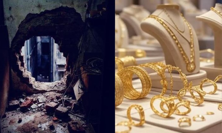 நகைக்கடையின் சுவரை துளையிட்டு ரூ. 1.75 லட்சம் மதிப்புள்ள நகை கொள்ளை; இளைஞர் கைது