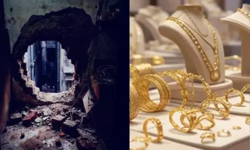 நகைக்கடையின் சுவரை துளையிட்டு ரூ. 1.75 லட்சம் மதிப்புள்ள நகை கொள்ளை; இளைஞர் கைது