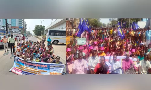 நெல்லை, தூத்துக்குடியில் சத்துணவு ஊழியர்கள் சாலை மறியல்: நூற்றுக்கணக்கானோர் கைது