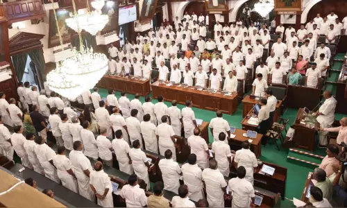 சேந்தமங்கலம் எம்.எல்.ஏ. பொன்னுசாமி மறைவுக்கு இரங்கல்: சட்டசபை நாள் முழுவதும் ஒத்திவைப்பு